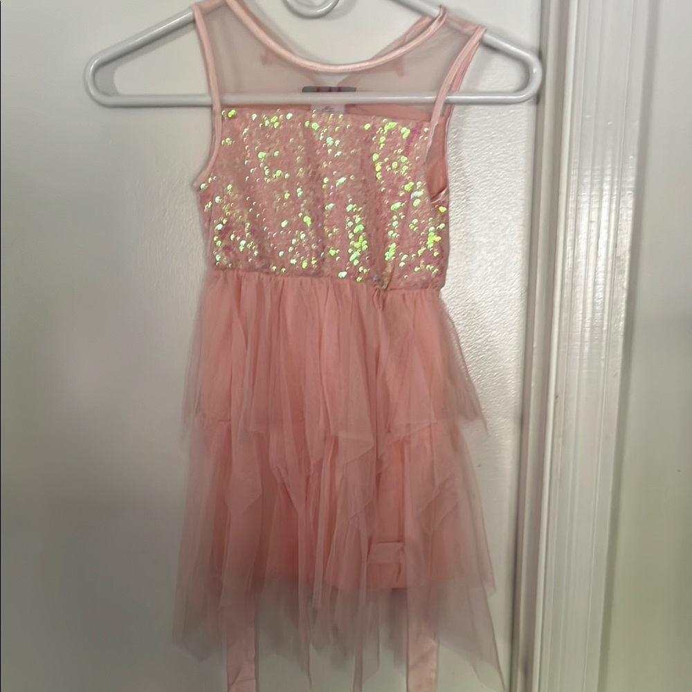 Pink Sequin Tulle Dress